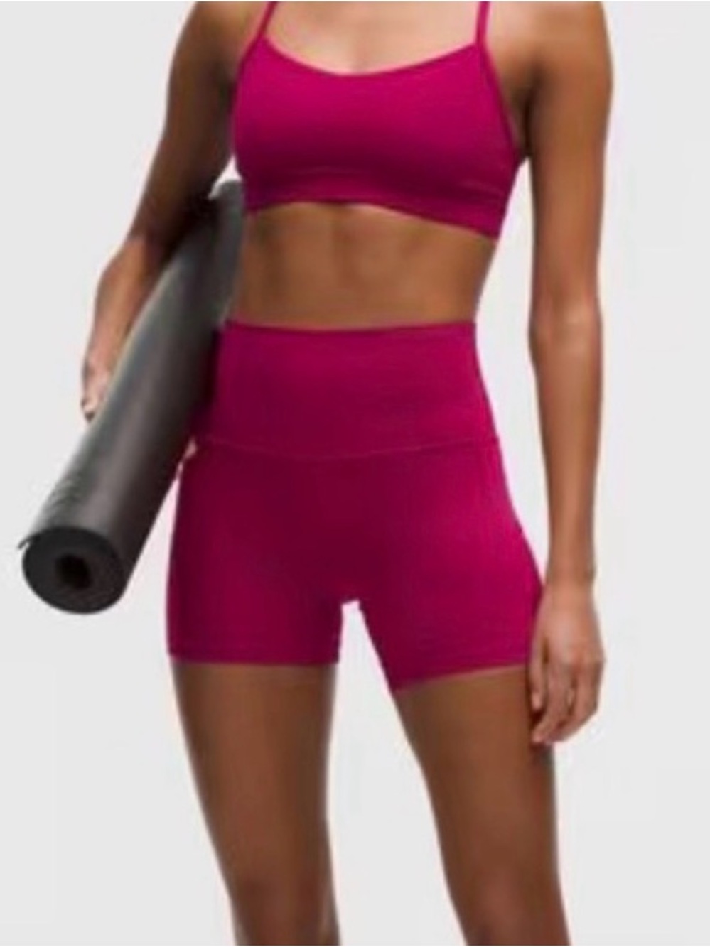 NWT lululemon Align No Line 6” Shorts in Berry Rumble, Red Pink Colour